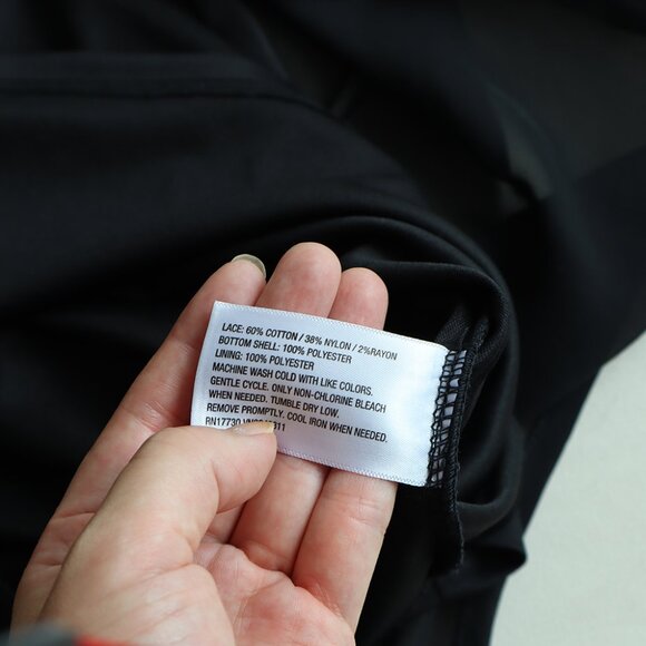 Target Xhilaration Black Lace High Low Dress - Picture 7 of 8